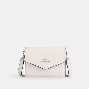 NWT COACH Women's Silver Mini Envelope Wallet W Strap